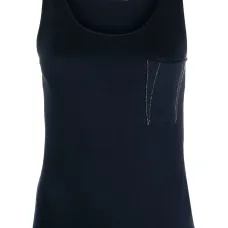 Декорированный топ без рукавов Декорированный топ без рукавов