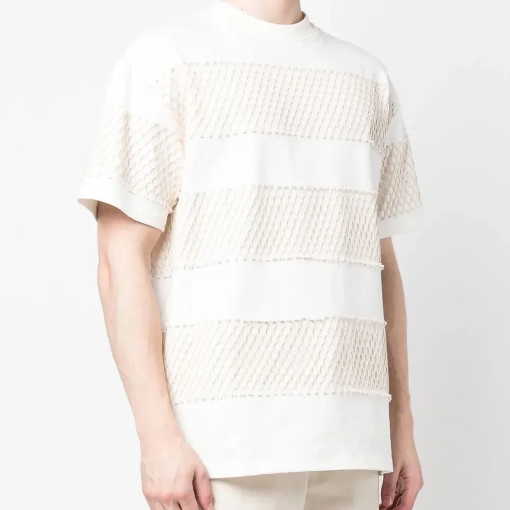 Футболка с сетчатыми вставками