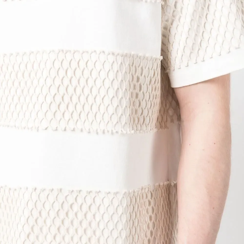 Футболка с сетчатыми вставками