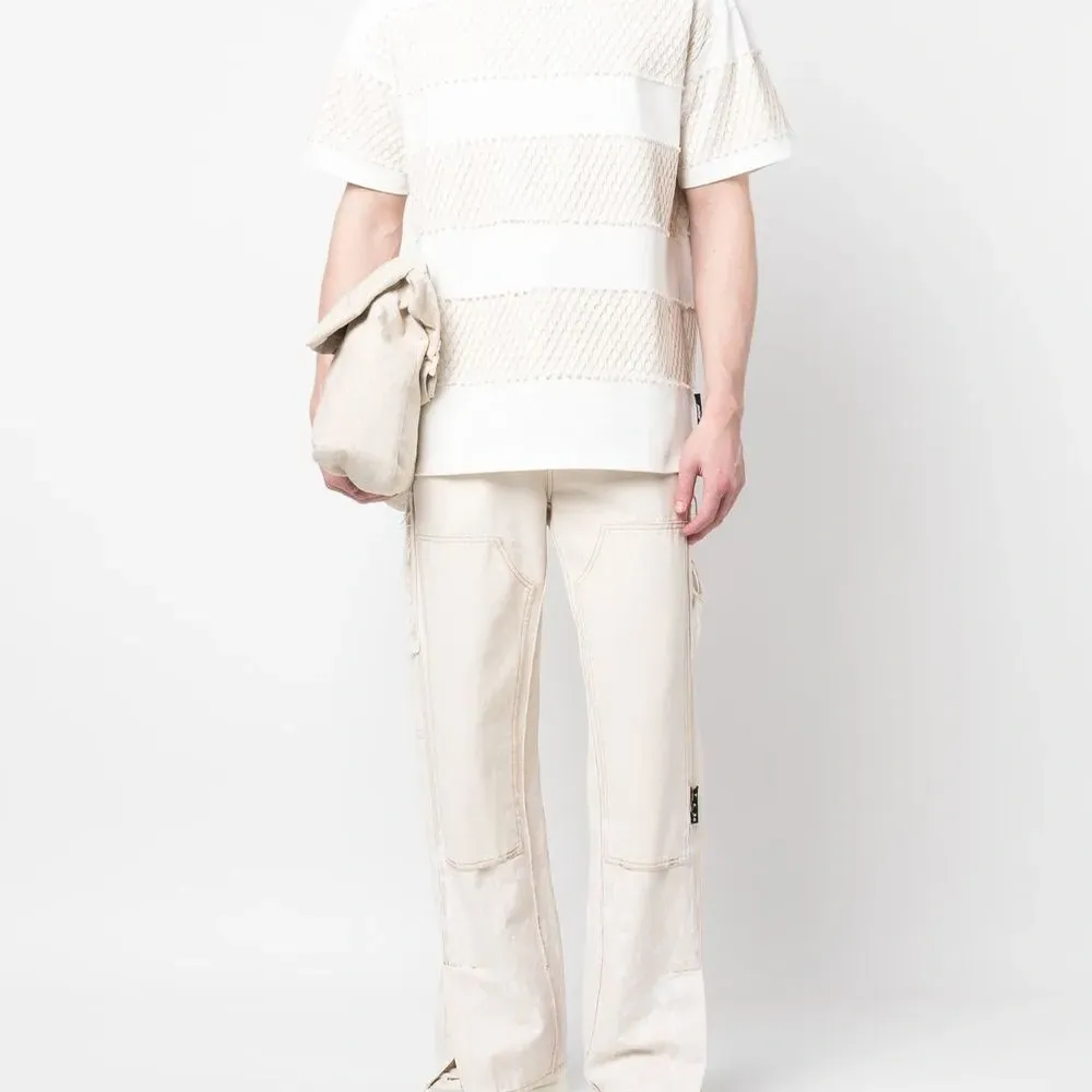 Футболка с сетчатыми вставками