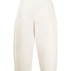 Укороченные брюки широкого кроя Укороченные брюки широкого кроя