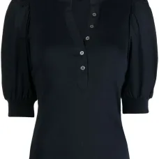 Топ с объемными рукавами