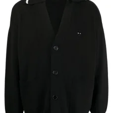 Кардиган с V-образным вырезом и логотипом