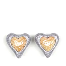 Серьги-гвоздики в виде сердца