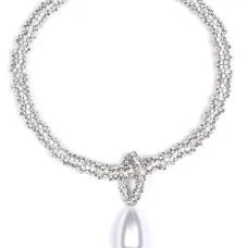 Колье с кристаллами