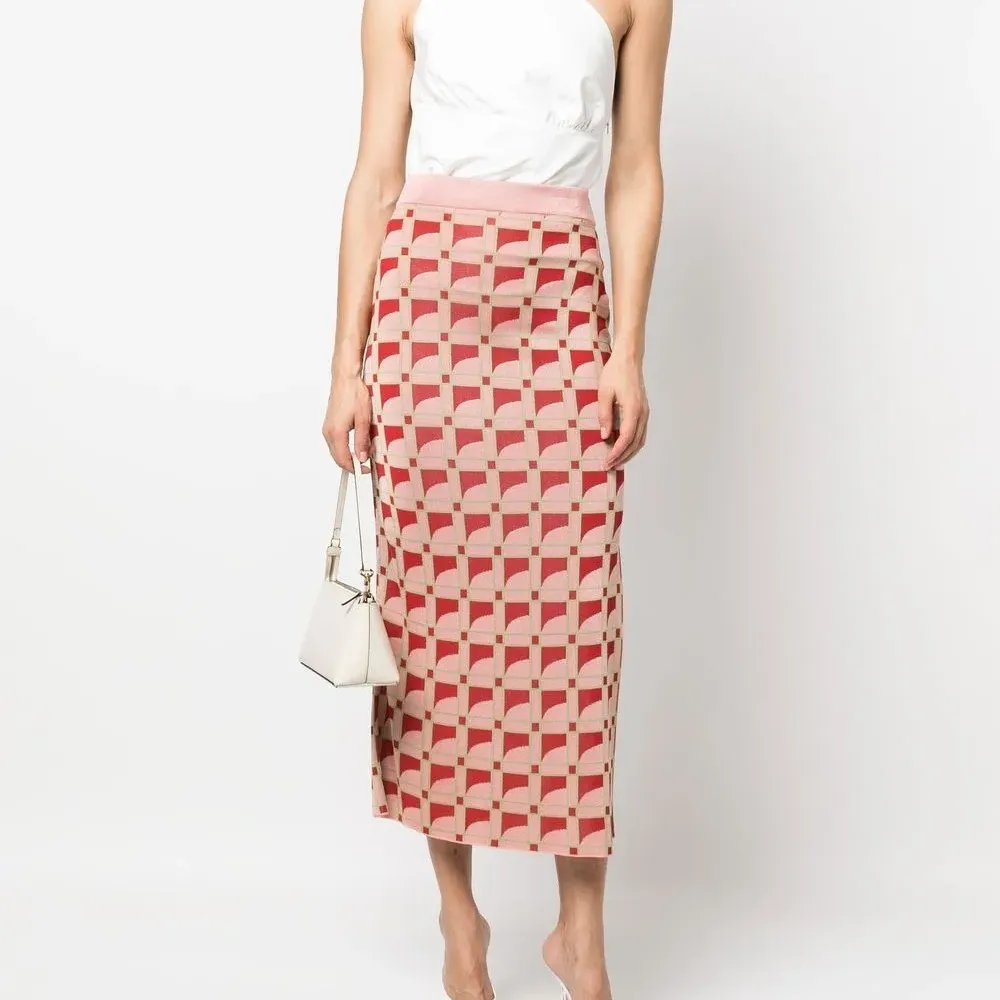 Жаккардовая юбка-карандаш