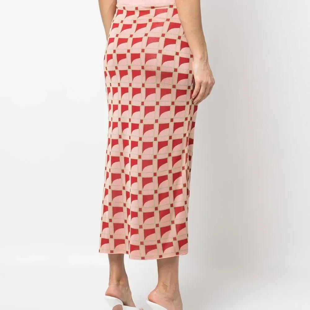 Жаккардовая юбка-карандаш