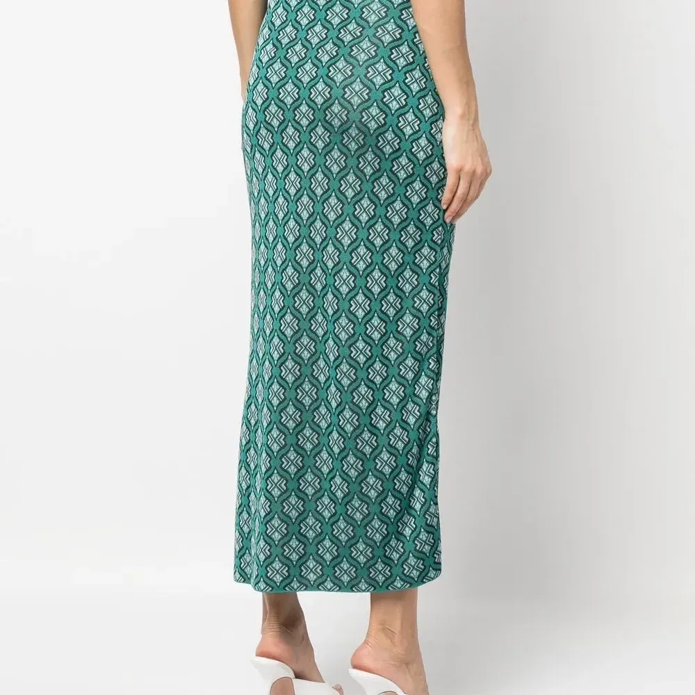 Жаккардовая юбка-карандаш