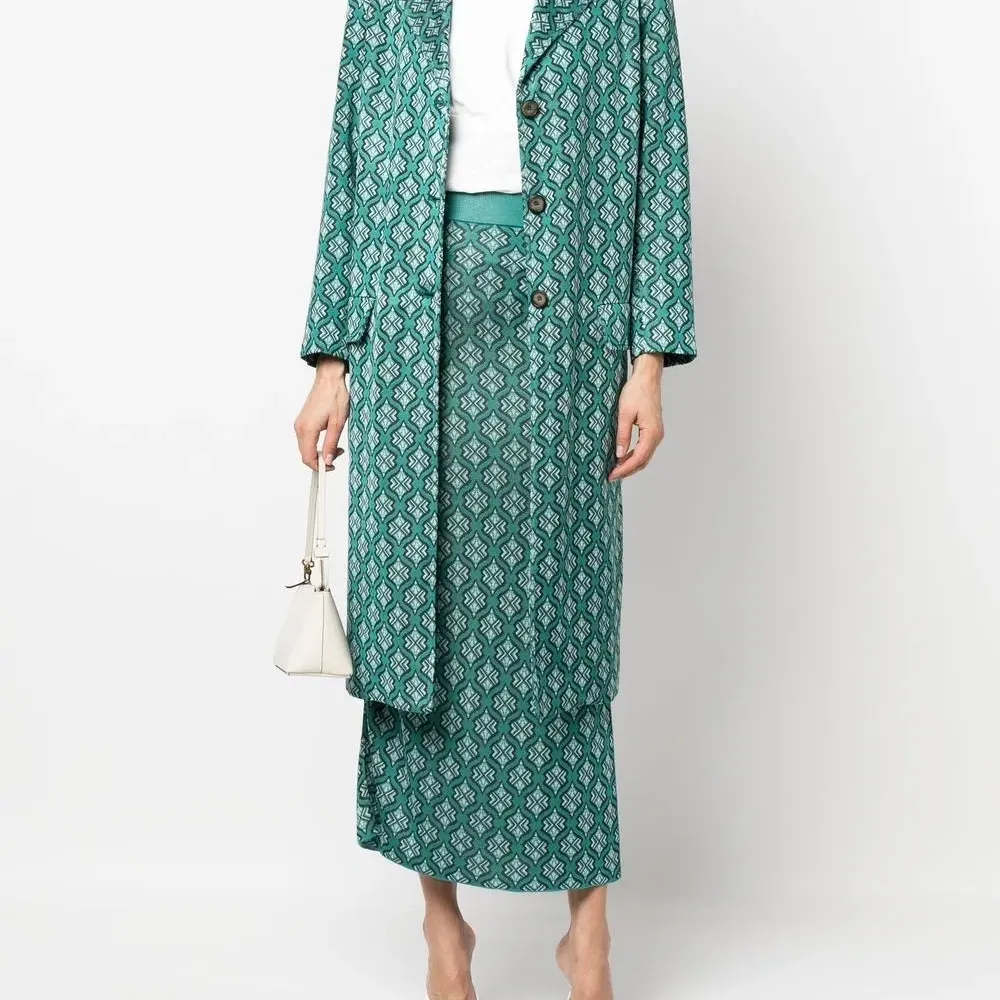 Жаккардовая юбка-карандаш