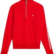 Толстовка с воротником на молнии и полосками