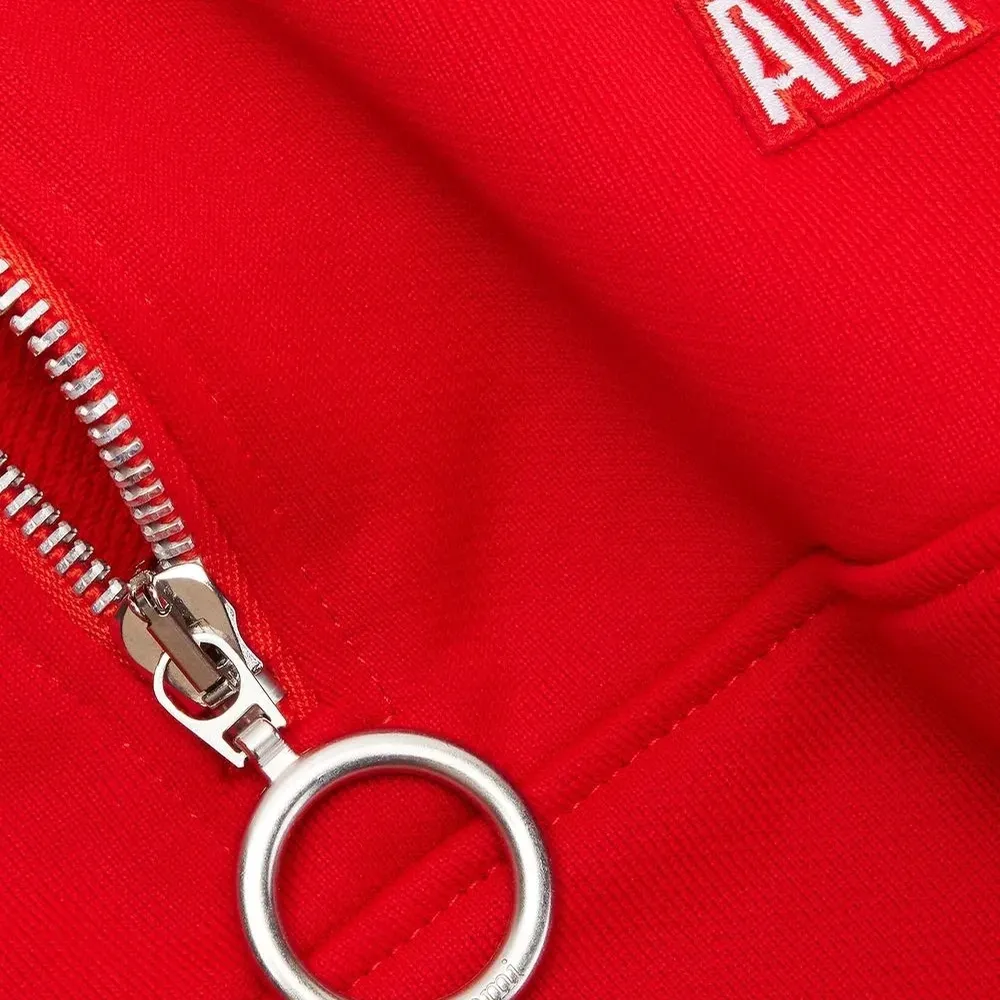 Толстовка с воротником на молнии и полосками