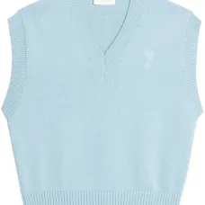 Топ с V-образным вырезом и монограммой Ami de Coeur