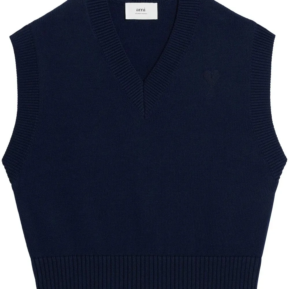 Трикотажный жилет с монограммой Ami de Coeur