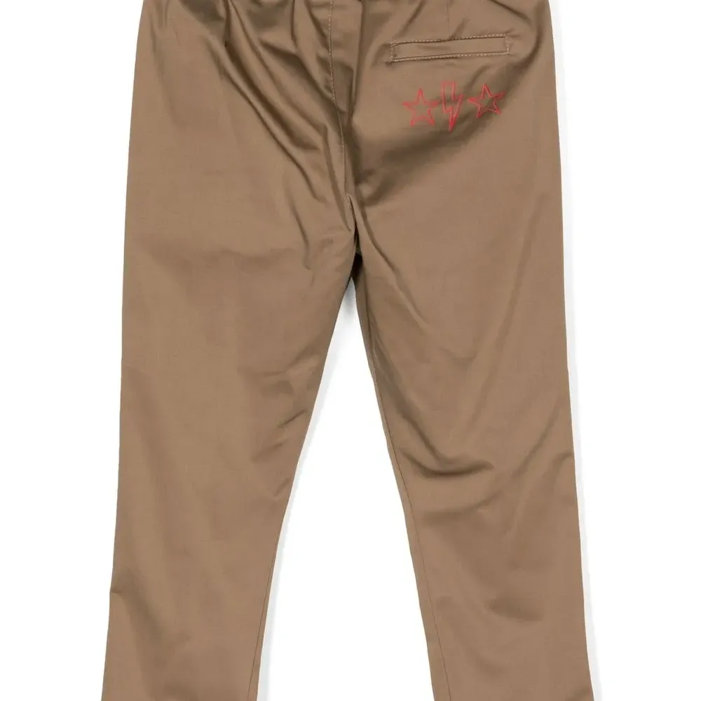 Брюки прямого кроя с лампасами