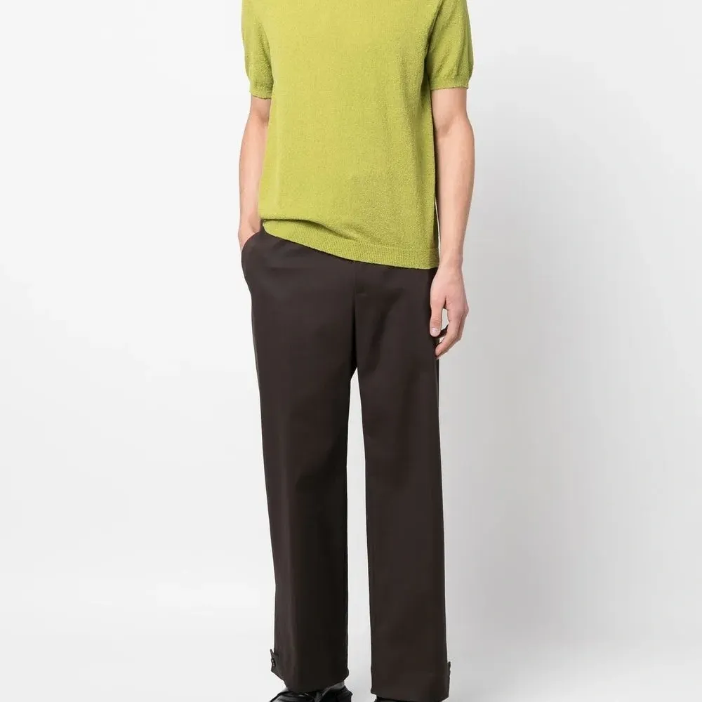 Джемпер из букле с короткими рукавами