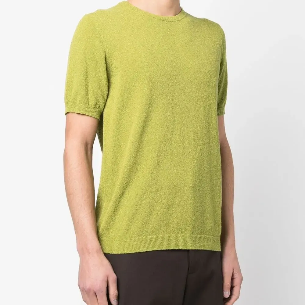 Джемпер из букле с короткими рукавами