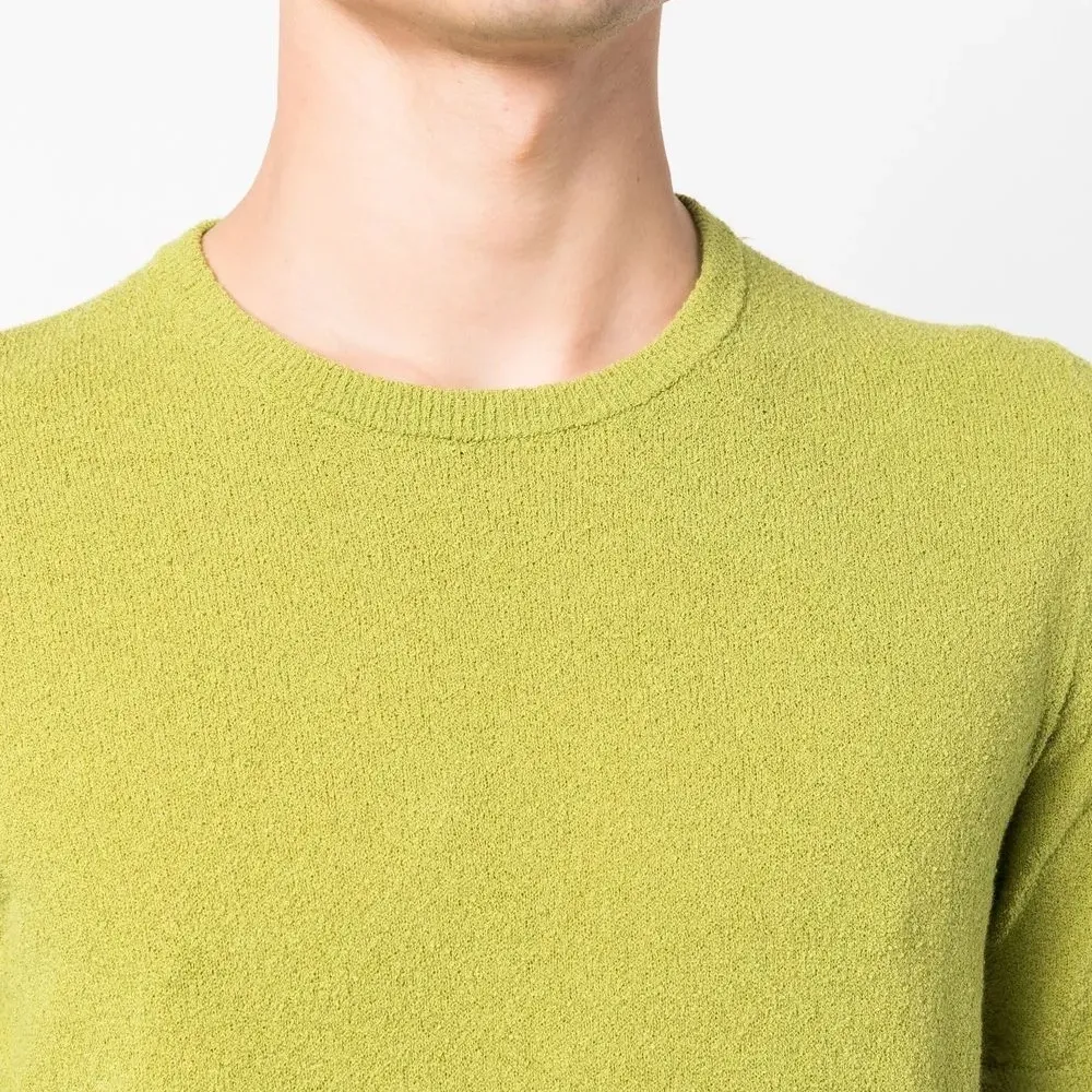 Джемпер из букле с короткими рукавами