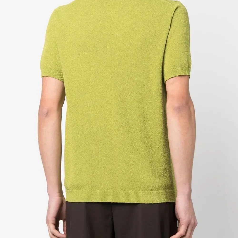 Джемпер из букле с короткими рукавами