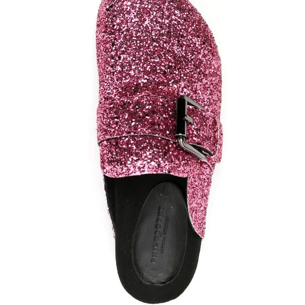 Сандалии с блестками