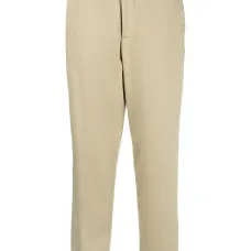 Брюки строгого кроя с завышенной талией