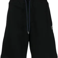 Шорты-бермуды с нашивкой-логотипом