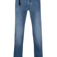 Узкие джинсы с нашивкой-логотипом