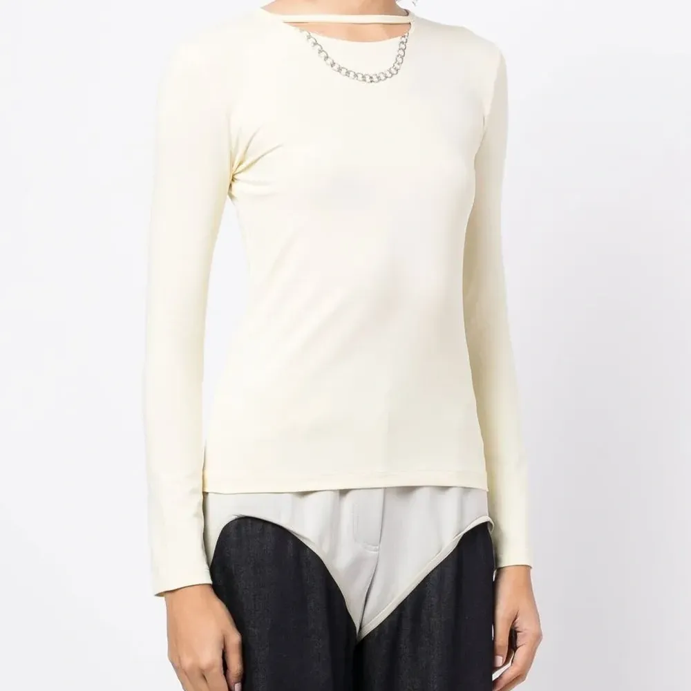 Топ с длинными рукавами