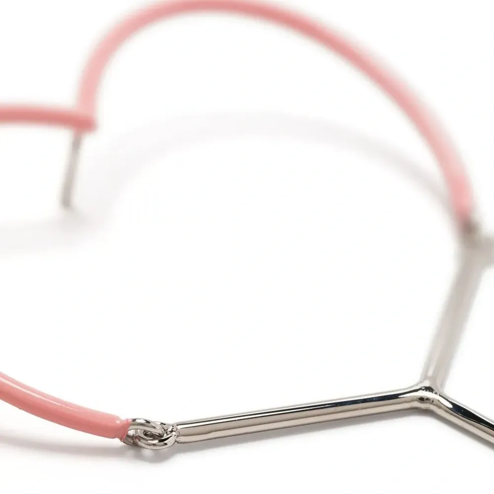 Серьги в форме сердца