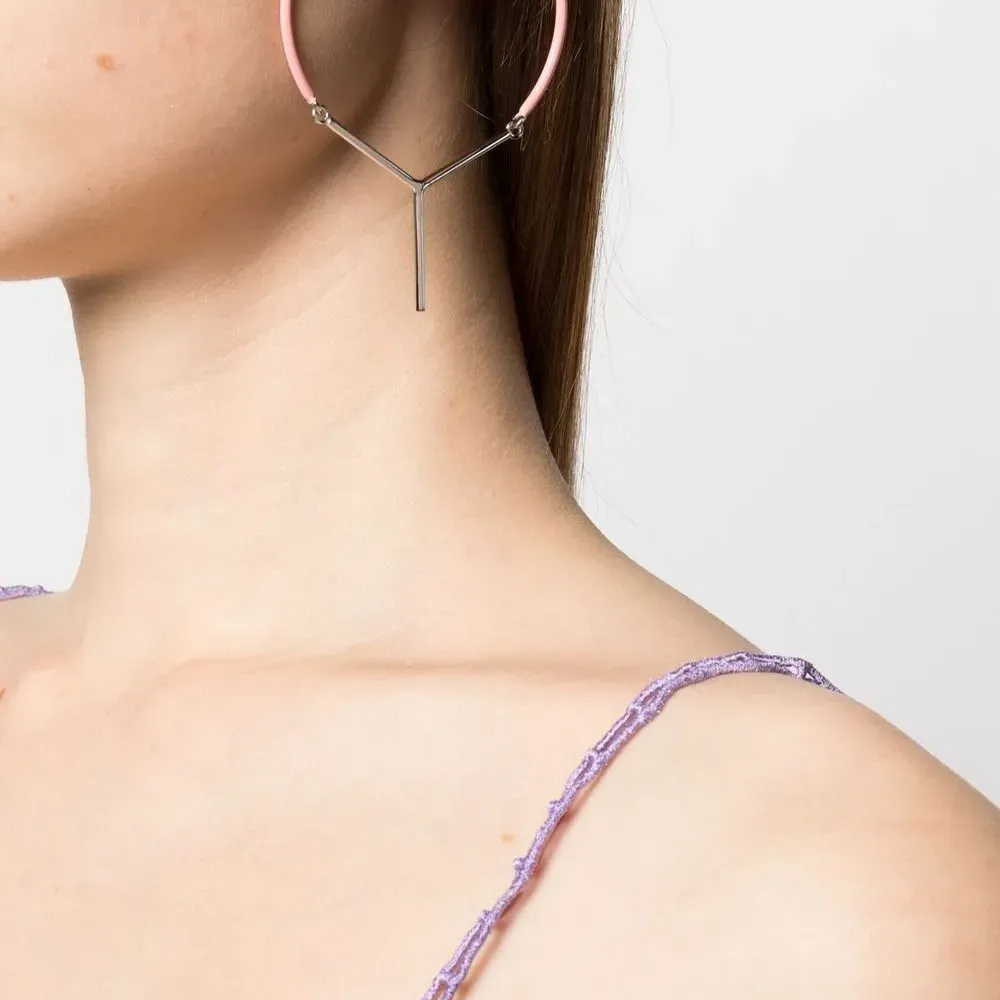 Серьги в форме сердца