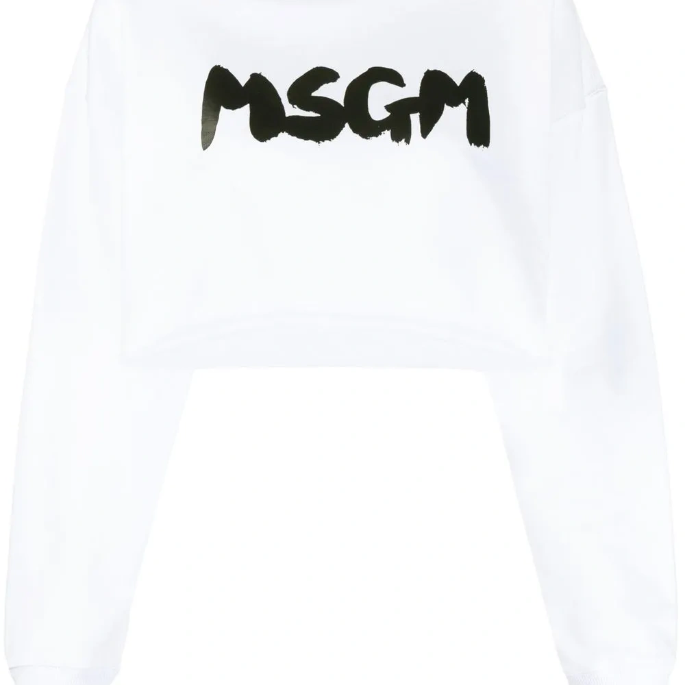 Укороченная толстовка с логотипом