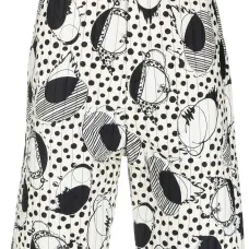 Стеганые шорты Wheel с абстрактным принтом