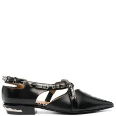 Балетки с пряжкой