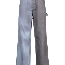 Джинсы прямого кроя в двух тонах