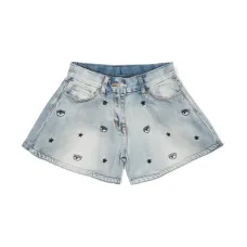 Джинсовые шорты с вышивкой Джинсовые шорты с вышивкой