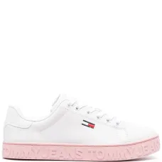 Embossed-logo sole sneakers