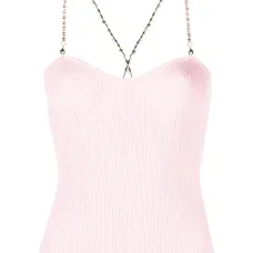 Трикотажный топ с кристаллами