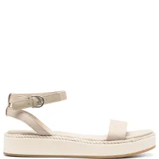 Сандалии на платформе с вышитым логотипом