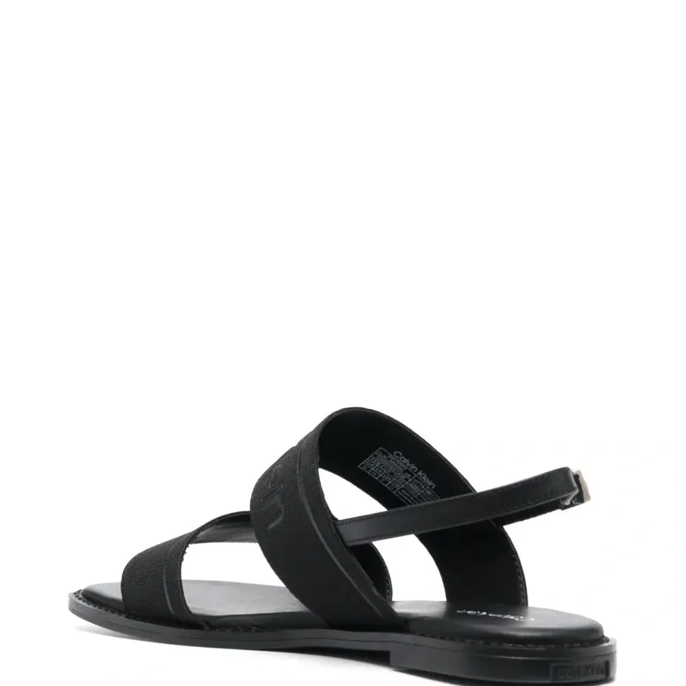 Сандалии с тисненым логотипом