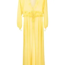 Платье макси с оборками