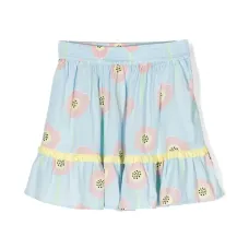 Юбка с оборками и цветочным принтом