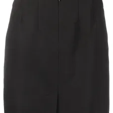 Юбка с завышенной талией и нашивкой-логотипом