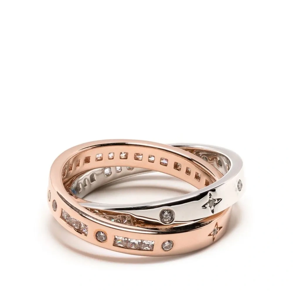 Кольцо с кристаллами