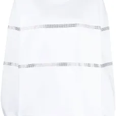 Полосатая толстовка с длинными рукавами