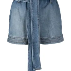 Джинсовые шорты с завязками Джинсовые шорты с завязками