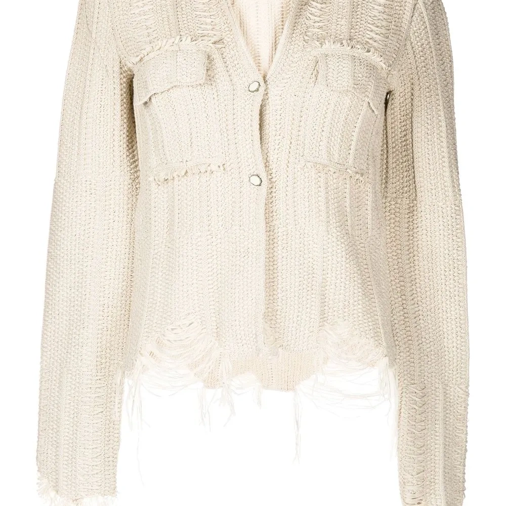 Укороченный кардиган на пуговицах