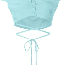 Укороченная блузка с открытыми плечами