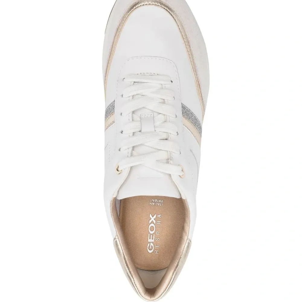 кроссовки Desya с эффектом металлик