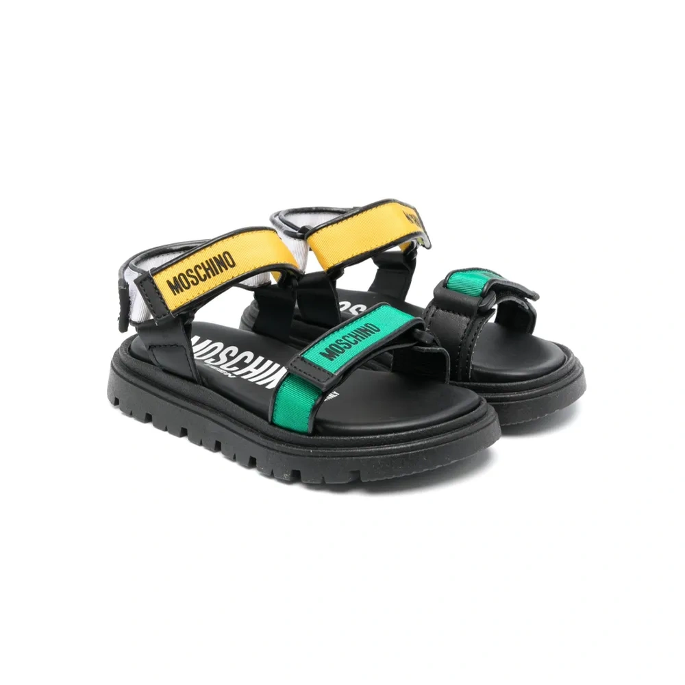 Сандалии на липучках с логотипом