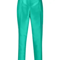 Атласные брюки прямого кроя