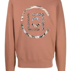 Толстовка с анималистичным принтом и логотипом Толстовка с анималистичным принтом и логотипом